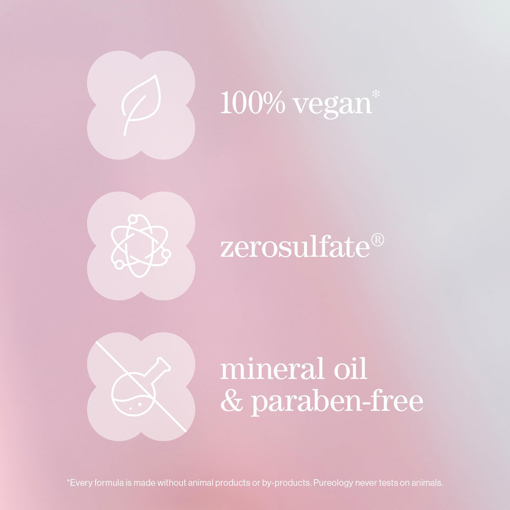 Pureology packaging con notas aromáticas que resaltan la fragancia