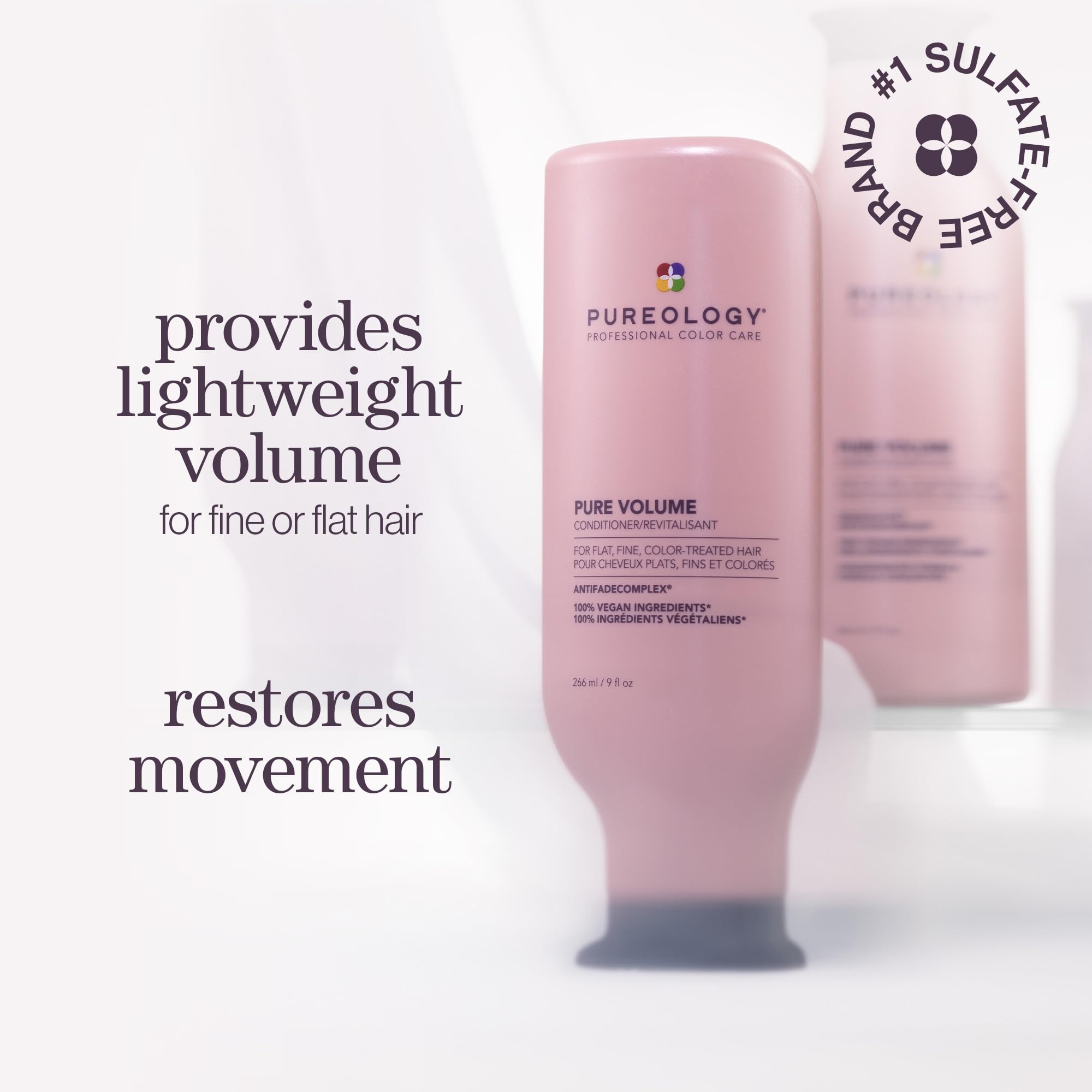 Pureology textura gota ligera que muestra consistencia y ligera hidratación