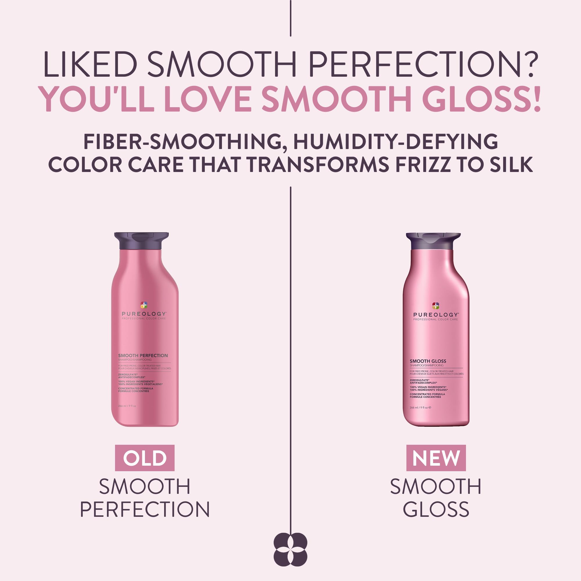 Pureology textura del champú resaltando limpieza suave y sedosa