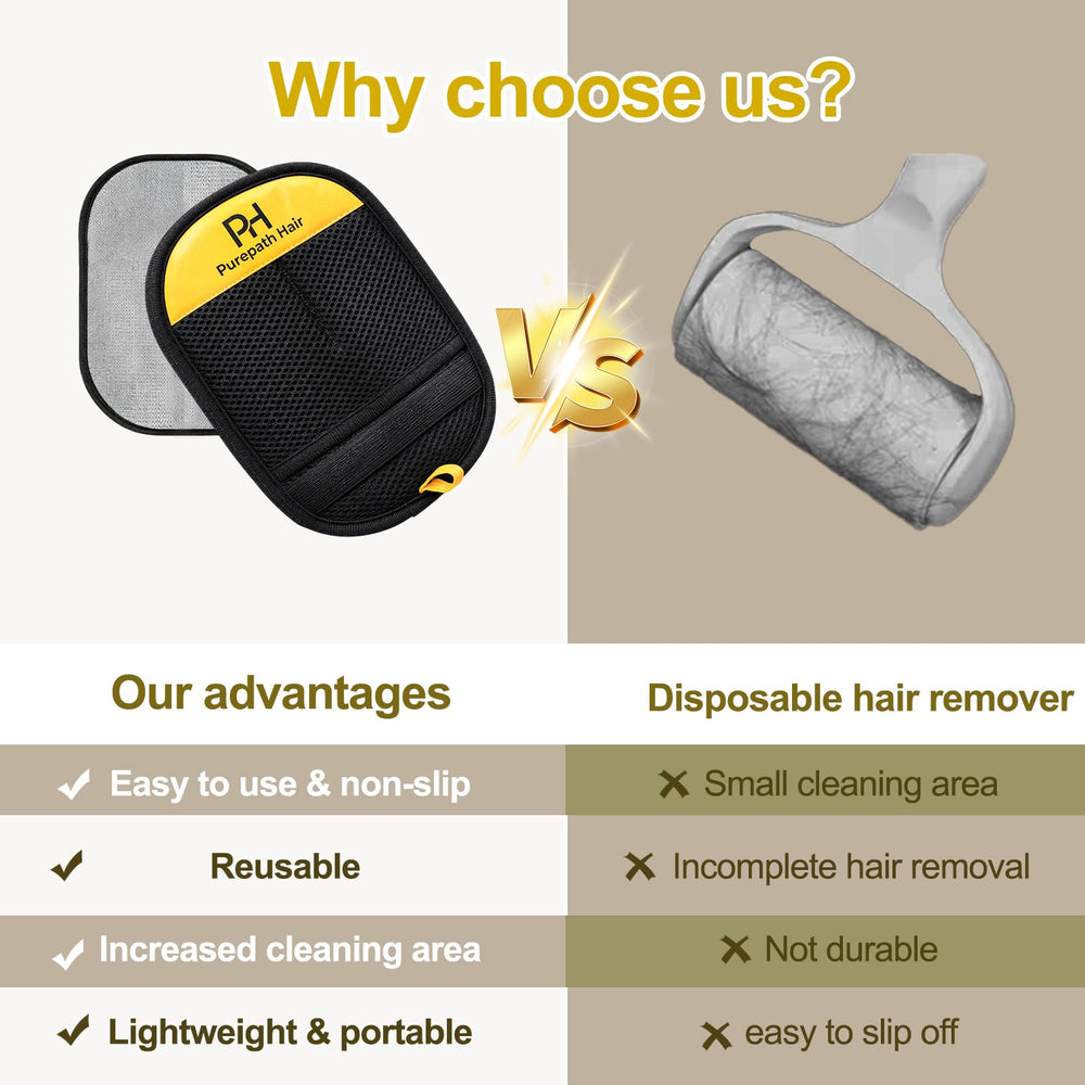 Purepath Hair guante en proceso de lavado y secado para reutilización ecológica