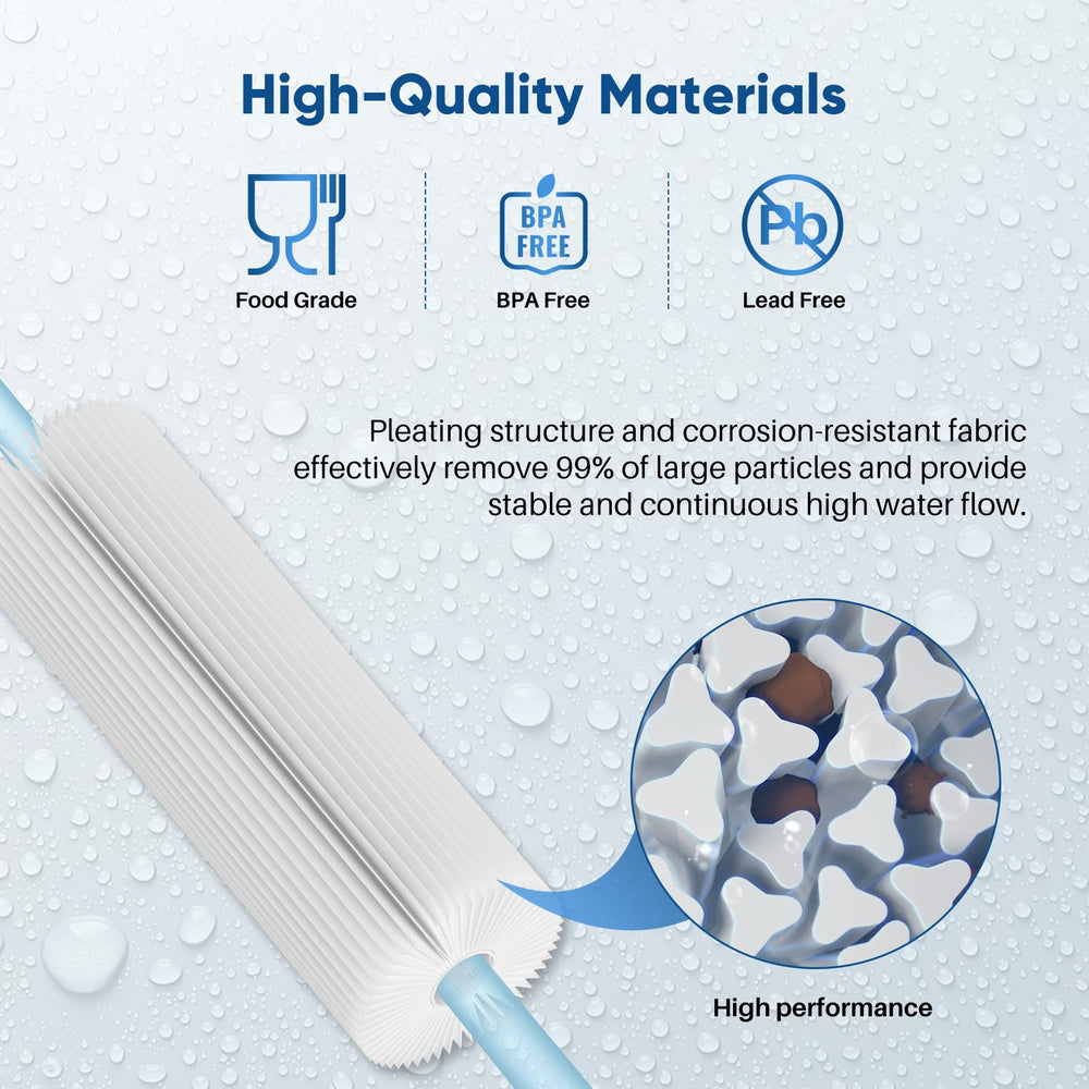 PUREPLUS detalle del agua fluyendo para mantener buen caudal