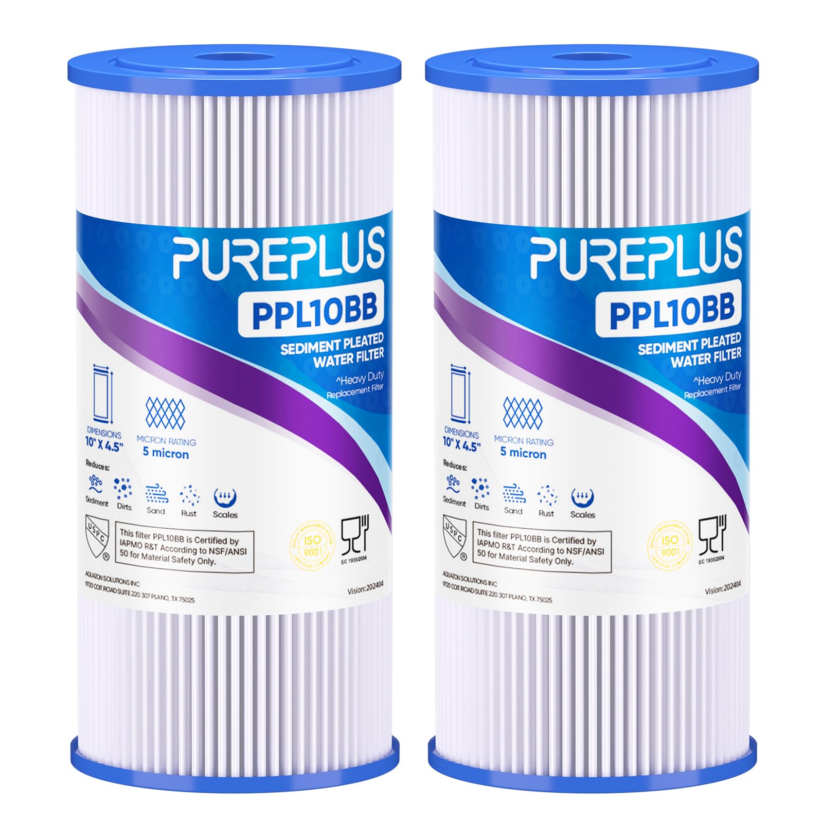 PUREPLUS vista frontal del cartucho mostrando forma y ajuste