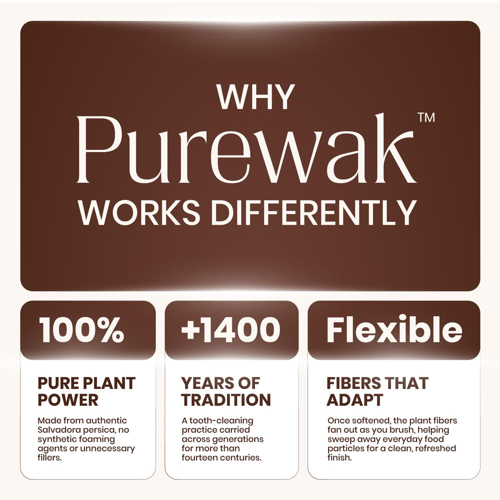 PUREWAK detalle de fibras de Salvadora persica mostrando textura y calidad