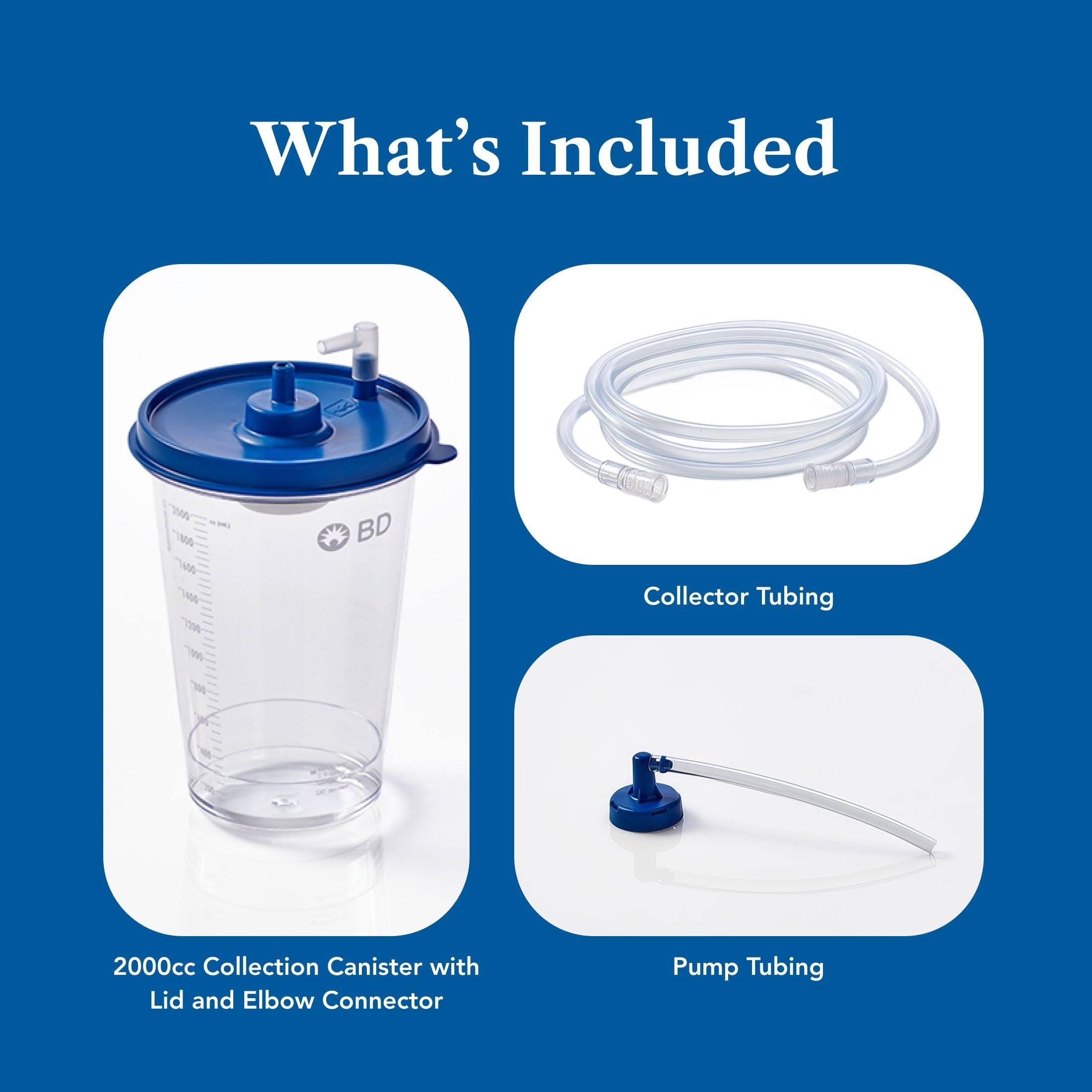 PureWick tubing colector con conector en codo para instalación estable