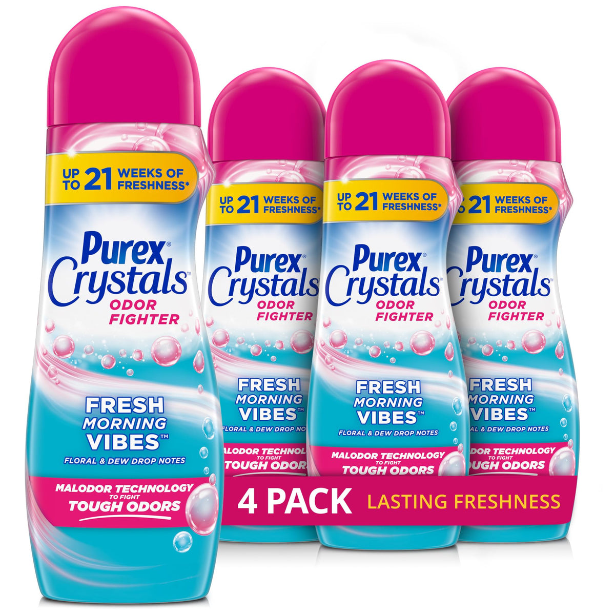 Purex envase frontal Fresh Vibes mostrando diseño y cantidad