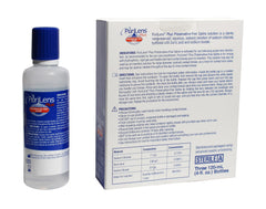 Botella Purilens Plus en primer plano con etiqueta legible y punta dosificadora útil