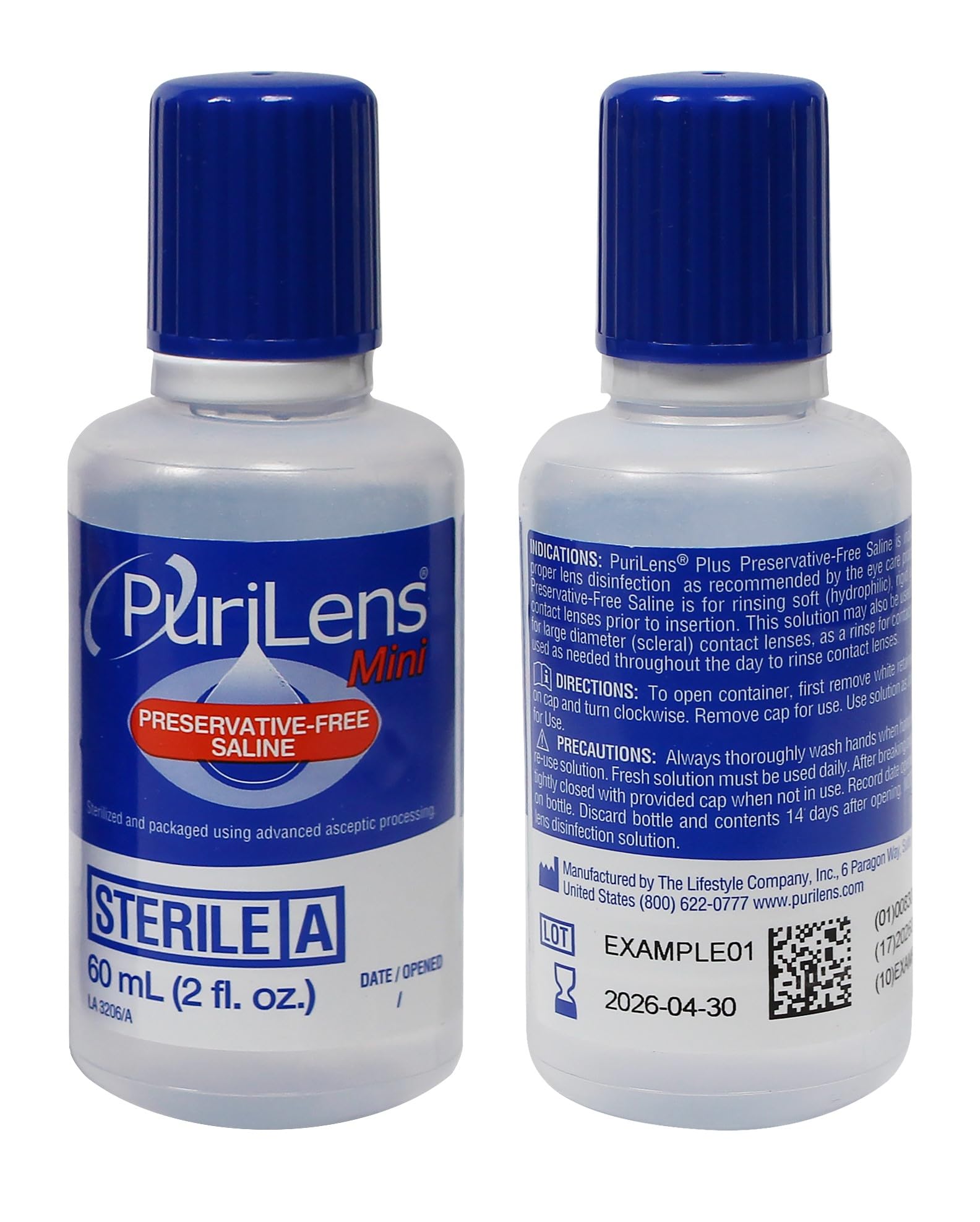 Purilens gota de solución demostrando pureza y fluidez cómoda