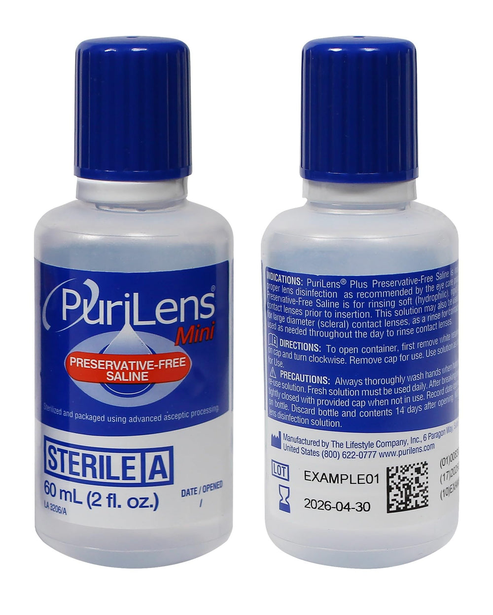 Purilens gota de solución demostrando pureza y fluidez cómoda