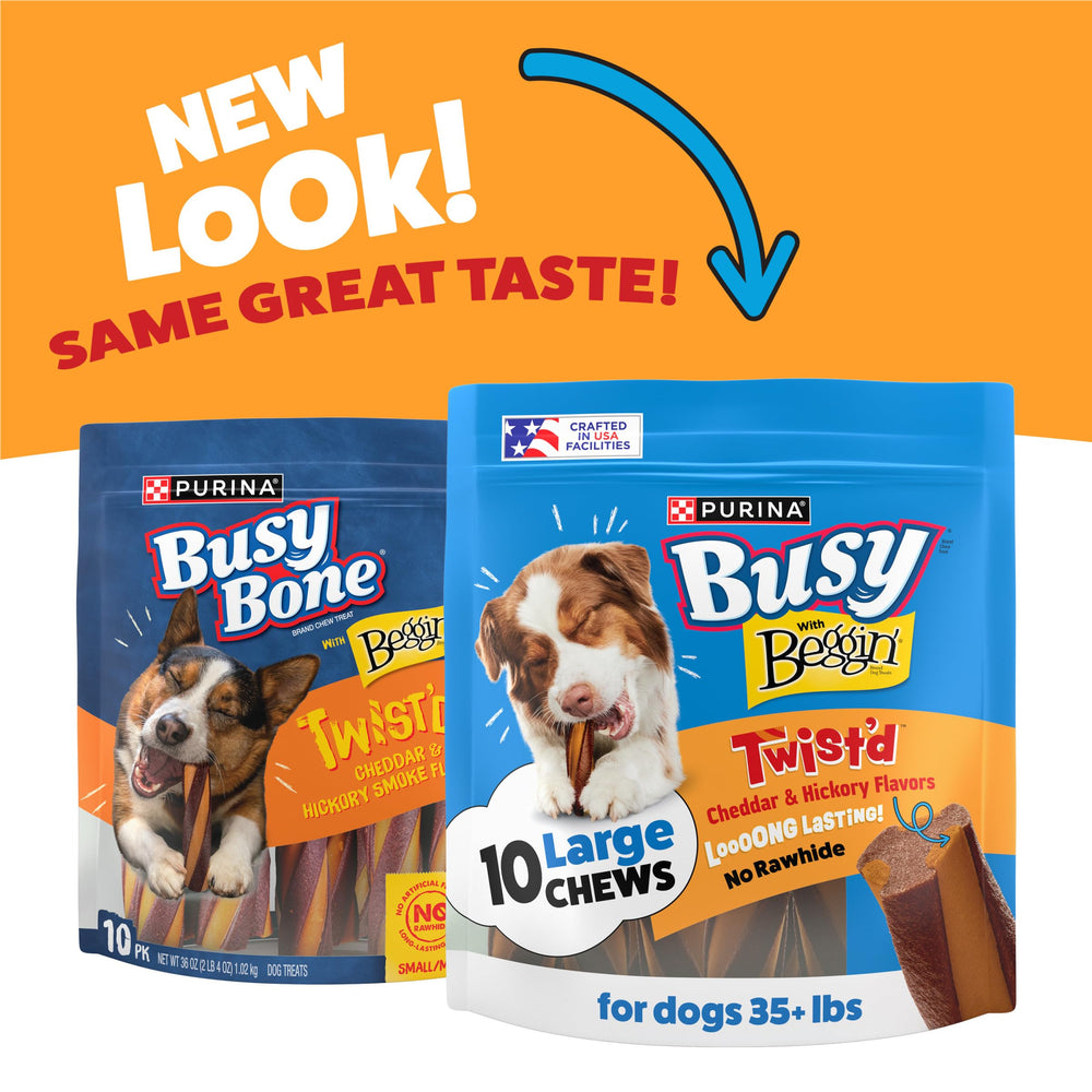 Purina Busy primer plano de la textura exterior retorcida que mantiene a tu perro ocupado