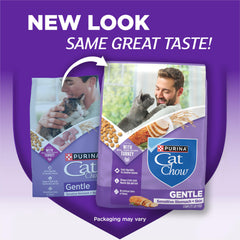 Purina Cat Chow textura de croqueta vista de cerca, favorece masticación fácil