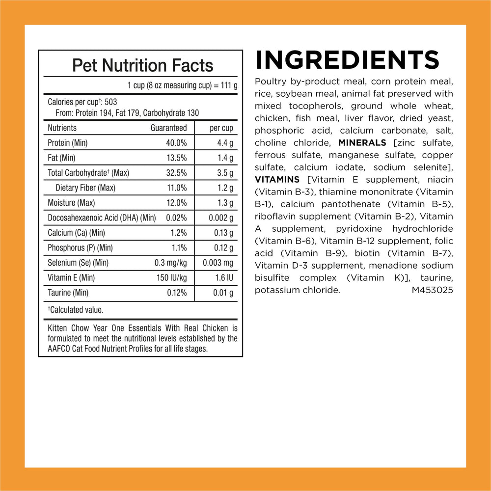 Purina Kitten Chow image of chicken ingredient showing real-protein benefit