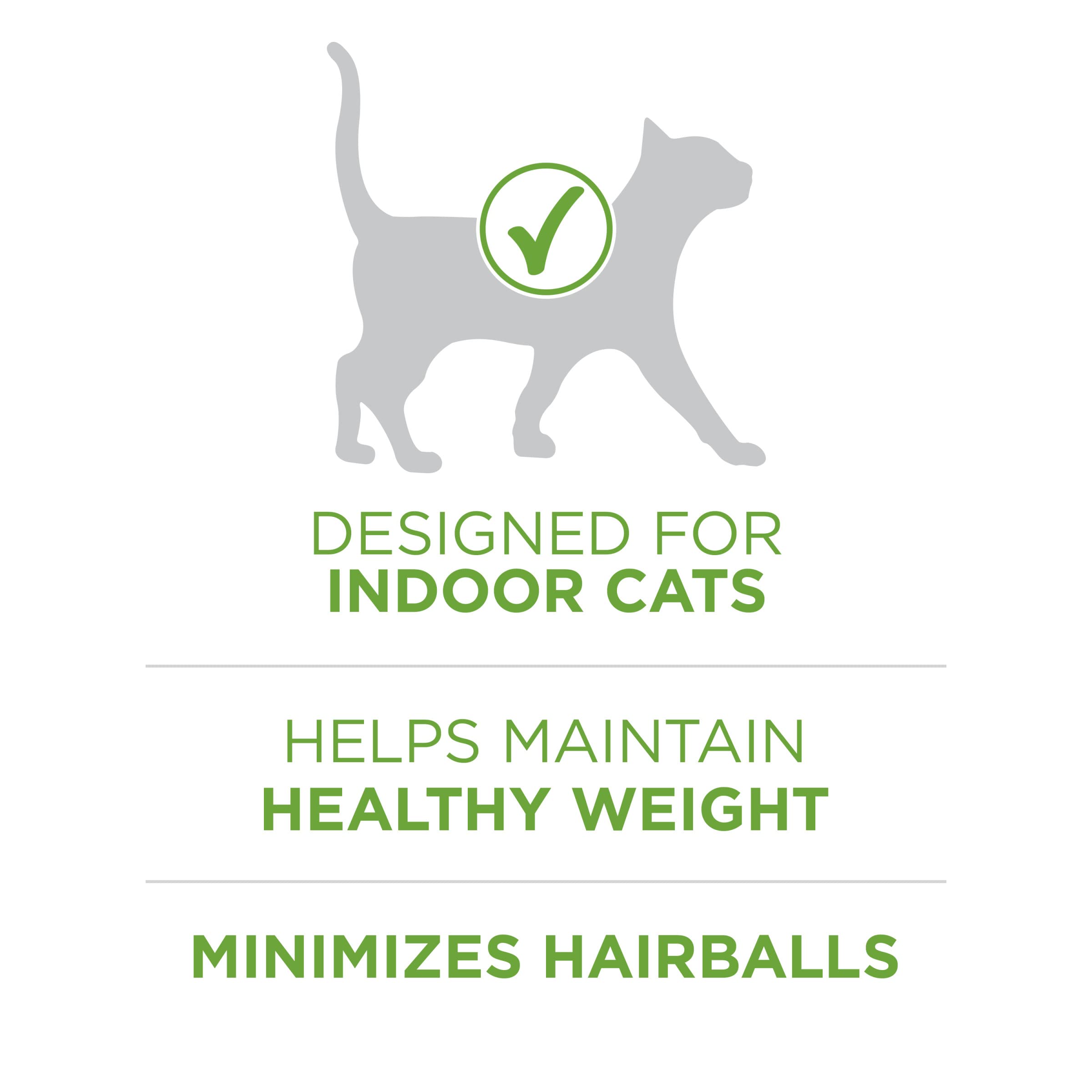 Purina ONE gato comiendo alimento crujiente que apoya masa muscular