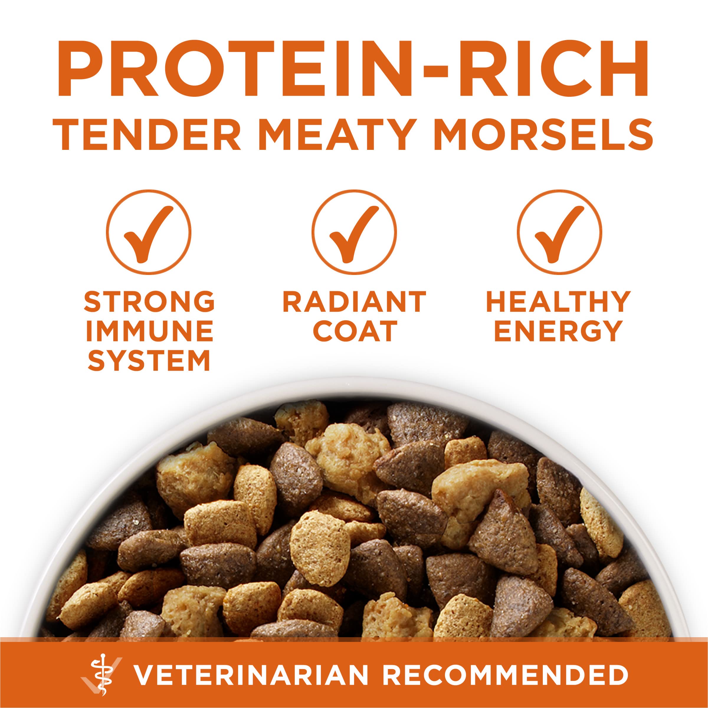 Purina ONE primer plano de nutrientes y glucosamina para movilidad