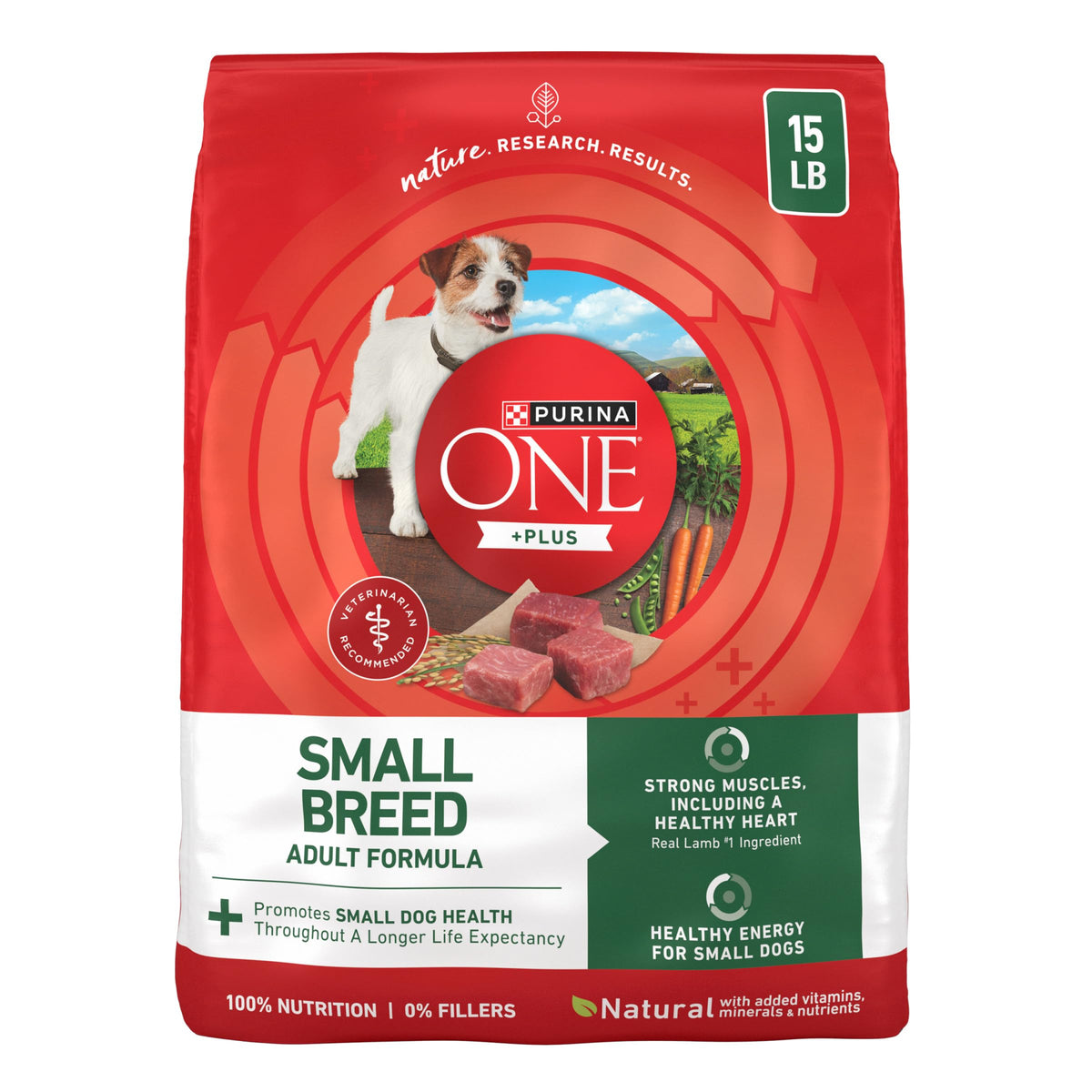 Purina ONE vista frontal del empaque que transmite calidad y confianza