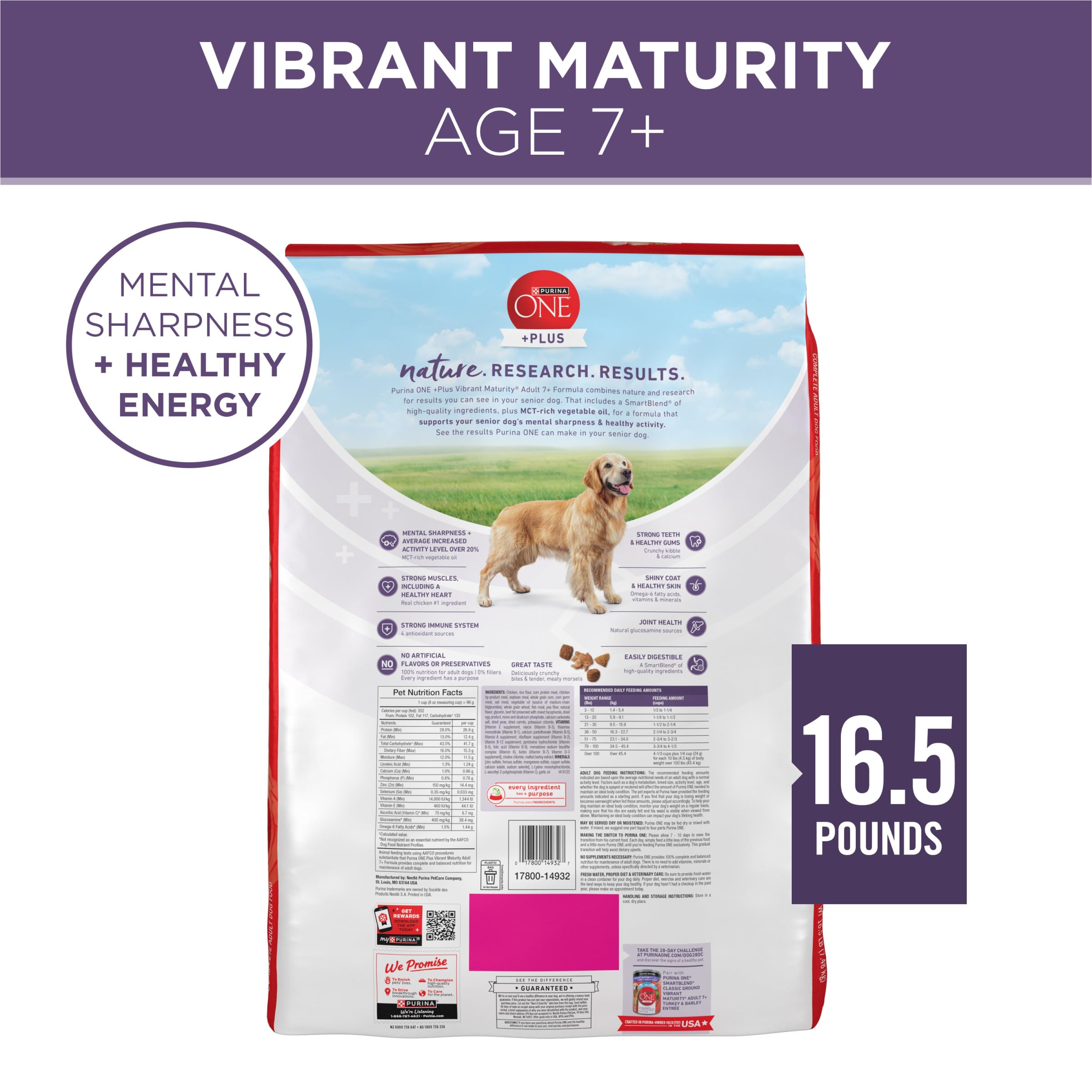 Purina ONE bolsa abierta en cocina para contexto de almacenamiento diario