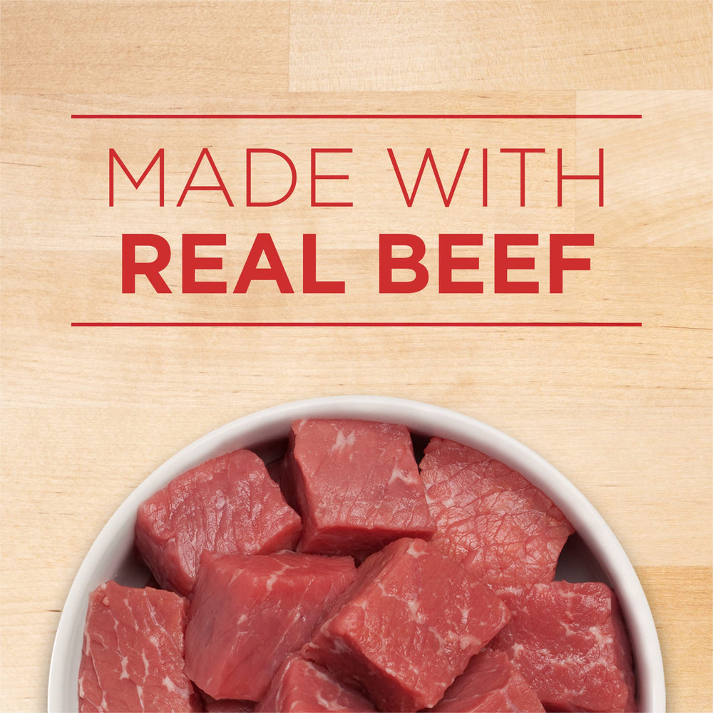 Purina ONE etiqueta con lista de ingredientes clave y nutrientes