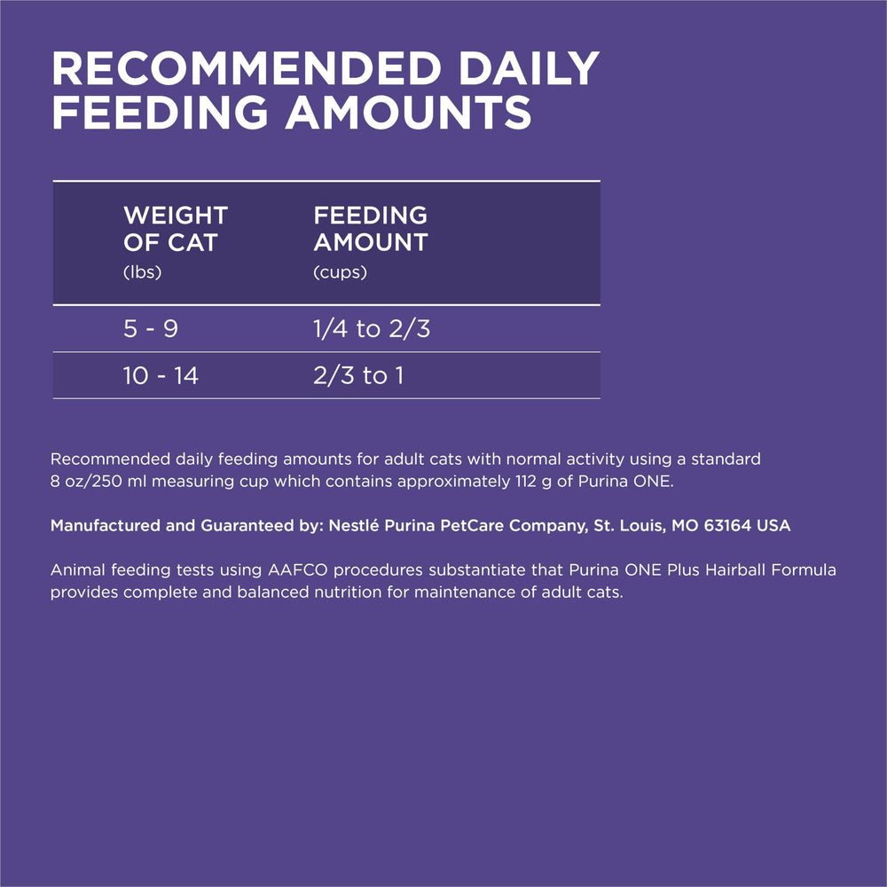 Purina ONE etiqueta nutricional resaltando proteínas, vitaminas y antioxidantes