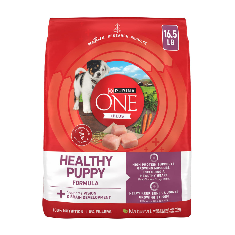 Purina ONE paquete frontal mostrando ingredientes naturales y beneficio nutricional