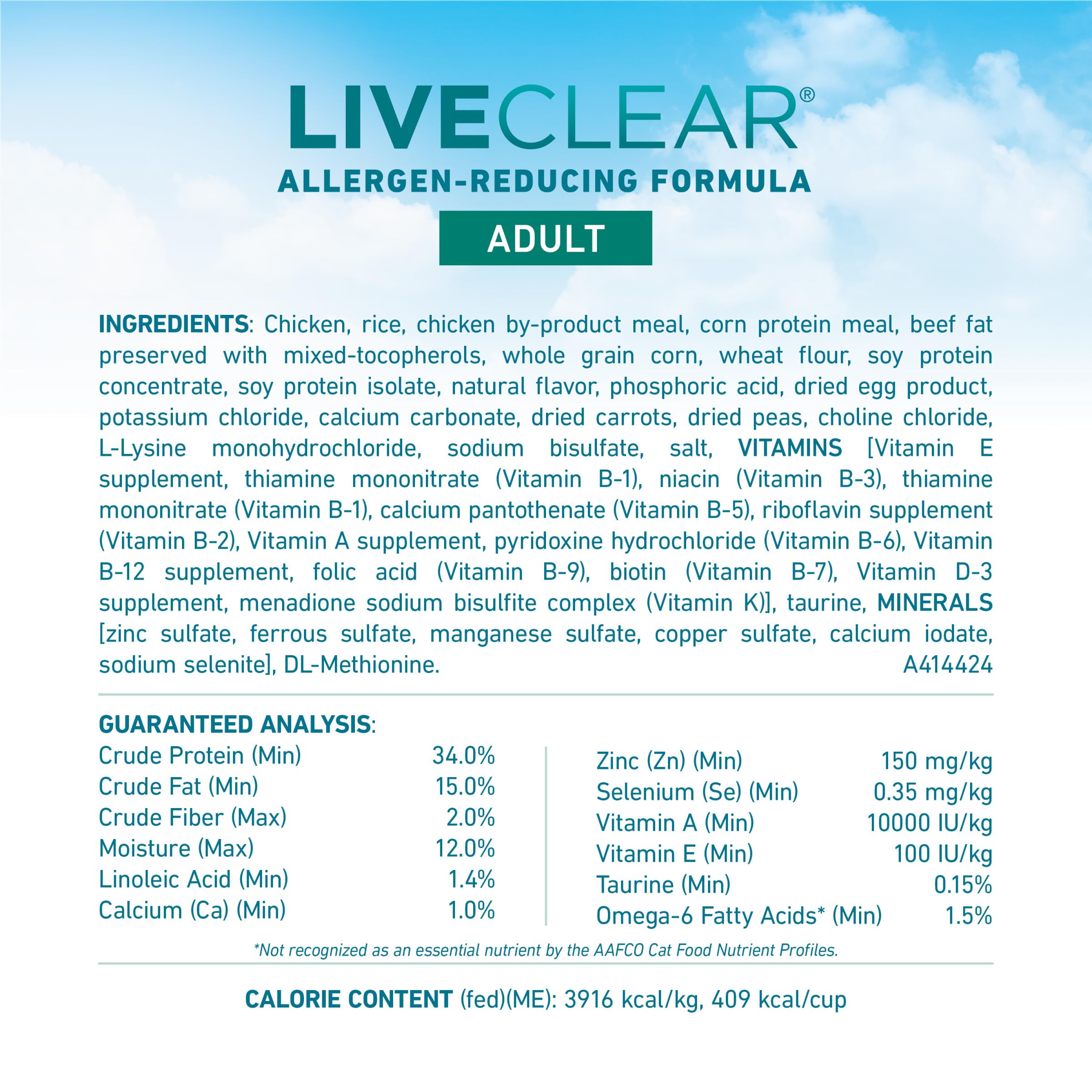 Purina ONE gato comiendo la fórmula LiveClear, mejora aceptación alimentaria