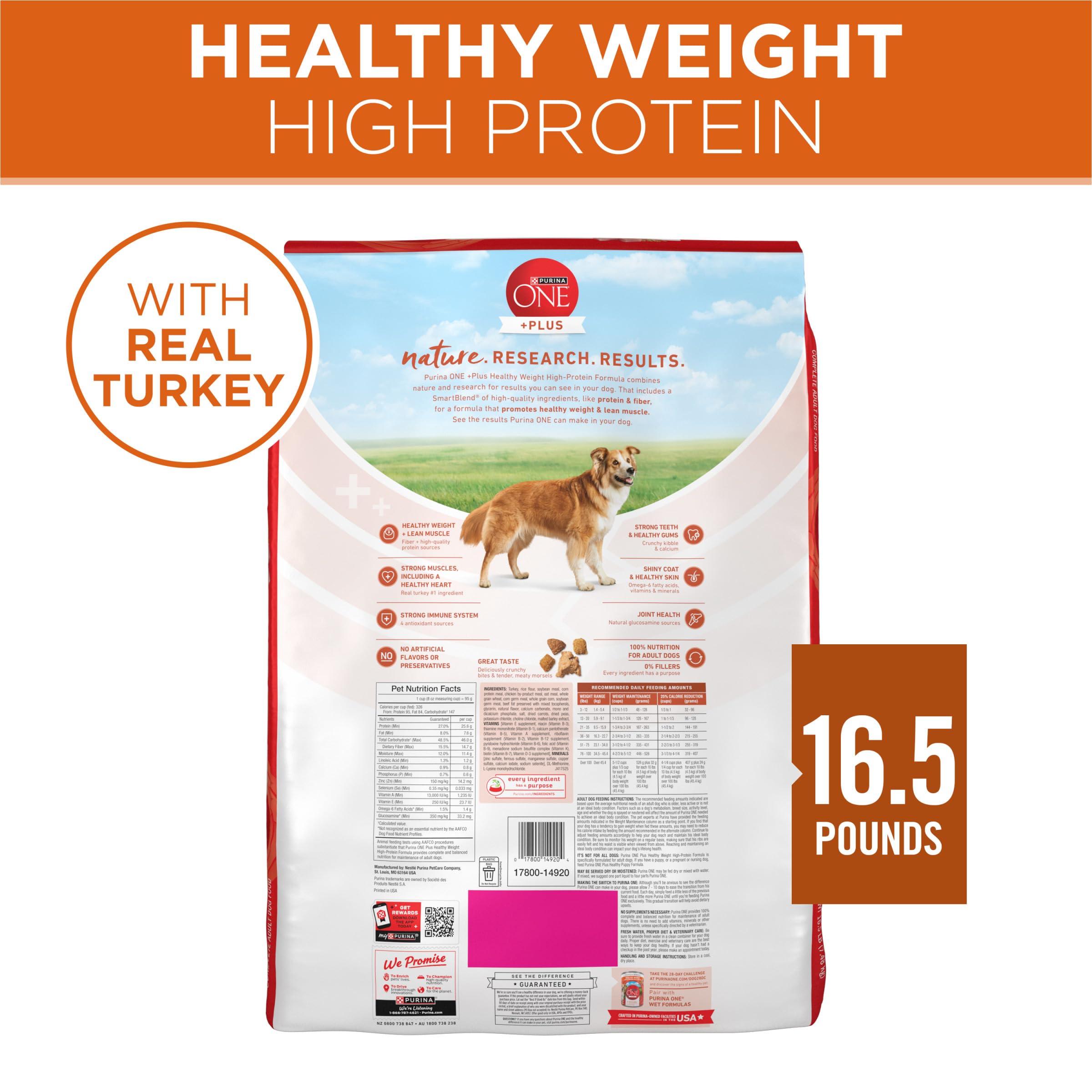 Purina ONE ingredientes naturales con pavo como principal