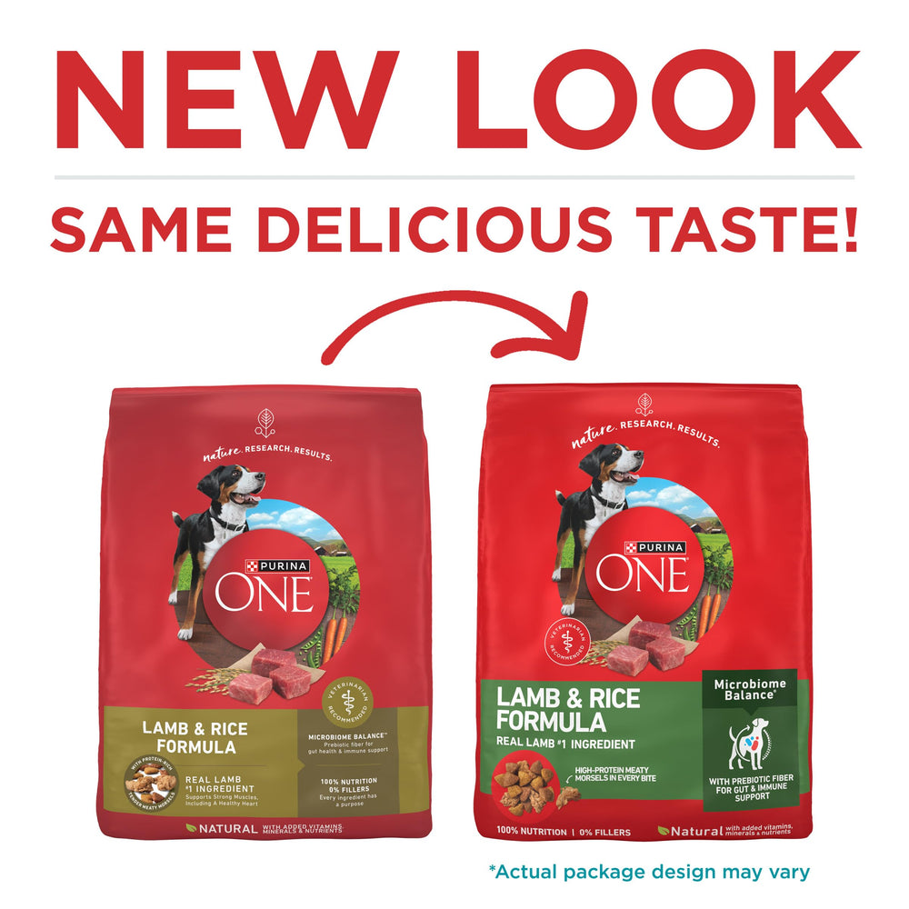 Purina ONE primer plano del kibble que muestra textura crujiente y digestibilidad