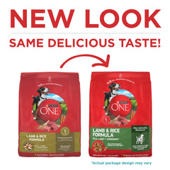 Purina ONE primer plano del kibble que muestra textura crujiente y digestibilidad
