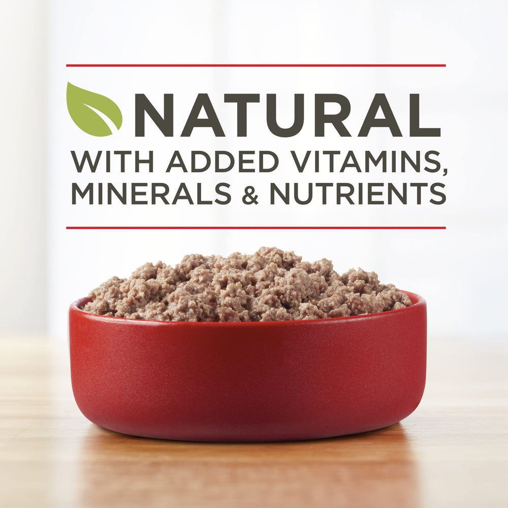 Purina ONE lata abierta con comida húmeda lista para servir