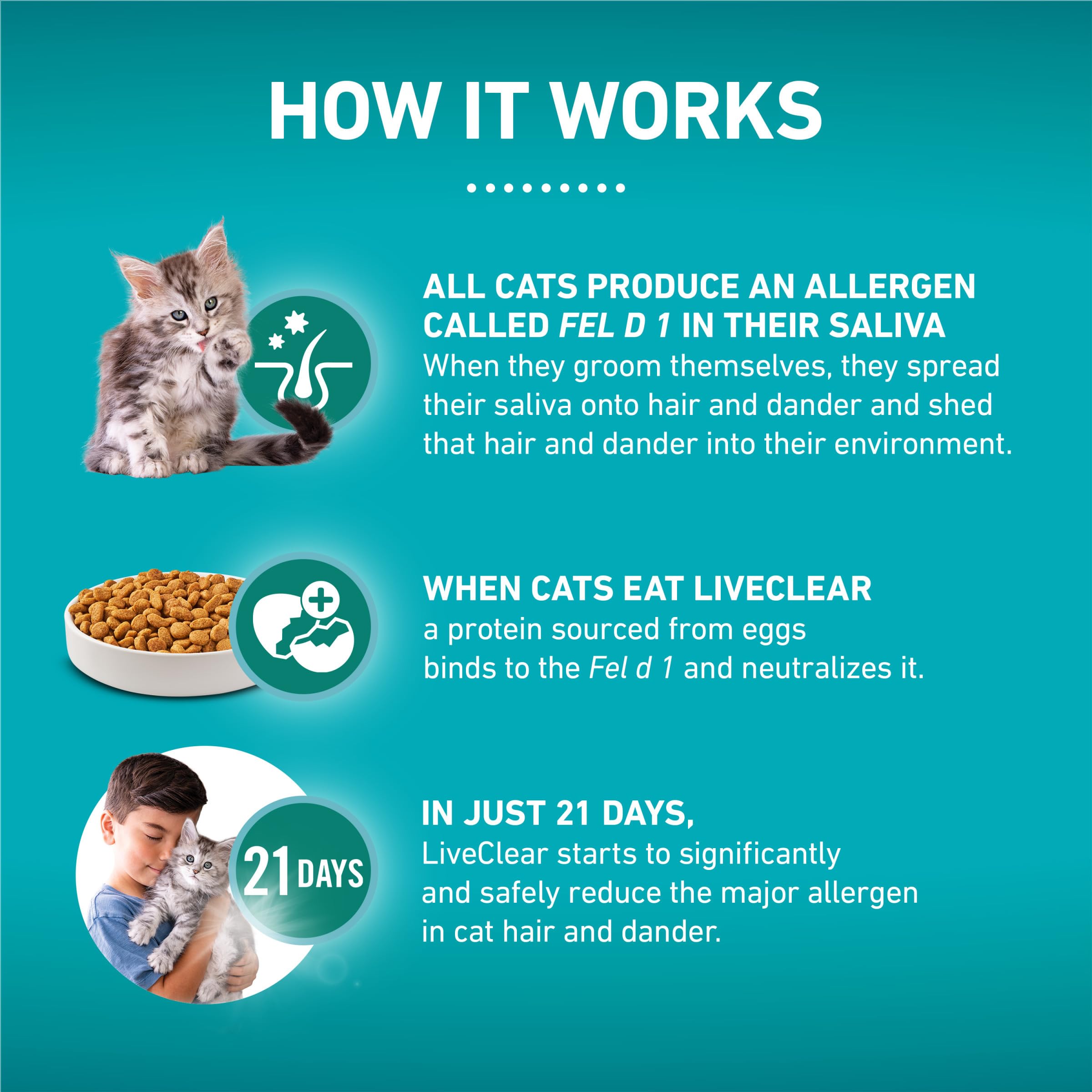 Purina ONE primer plano de ingredientes destacando pollo real y calidad