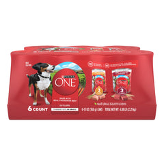Purina ONE pack variado frontal mostrando latas y marcas, atractivo para la compra