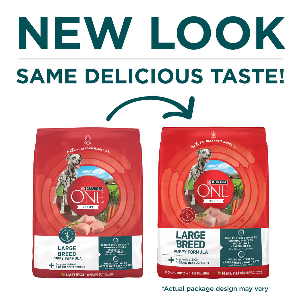 Purina ONE detalle de kibble y morseta con alto contenido proteico