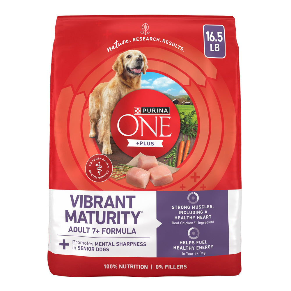 Purina ONE empaque frontal 16.5 lb mostrando información clave y confianza