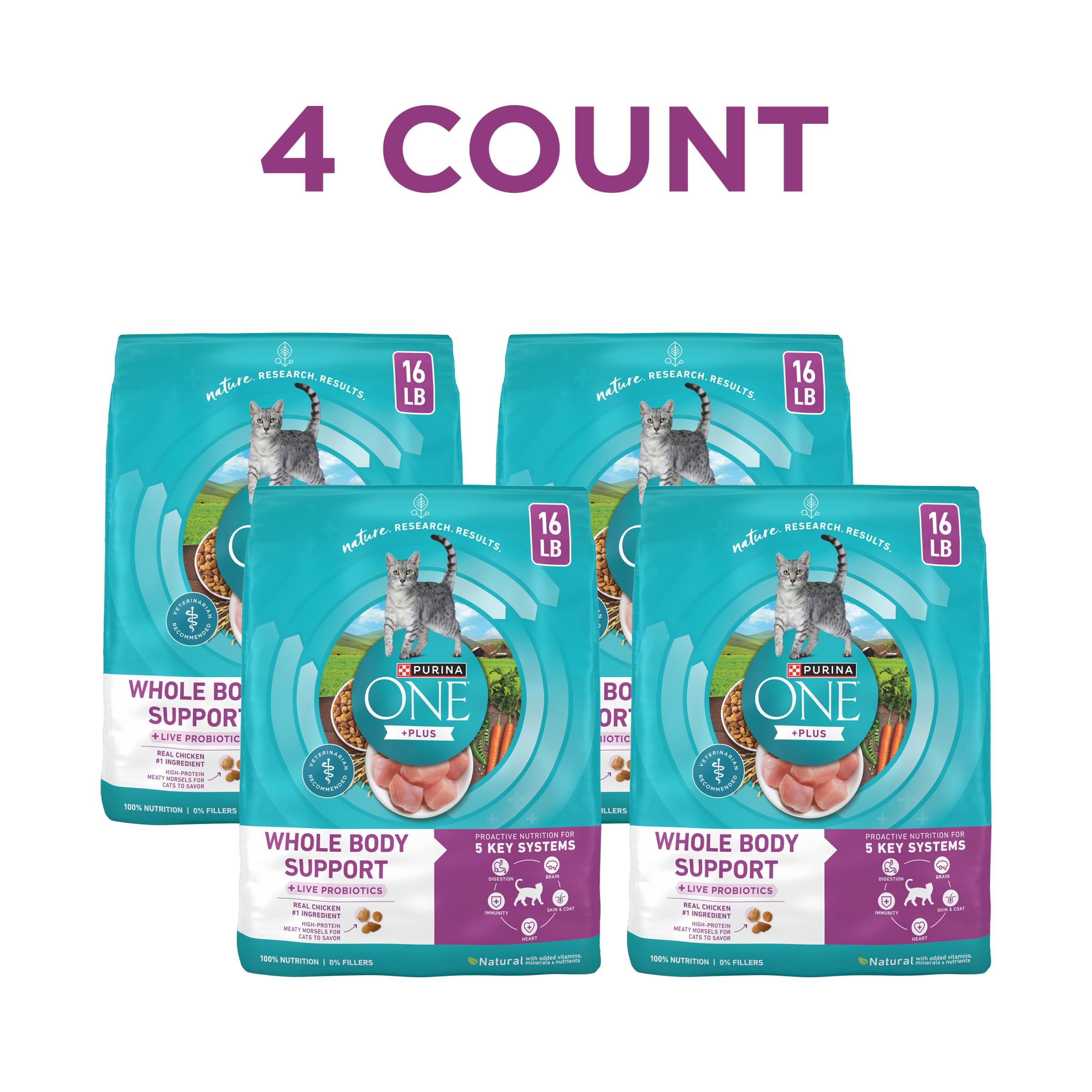 Purina ONE detalle de croqueta crujiente que favorece masticación y limpieza dental