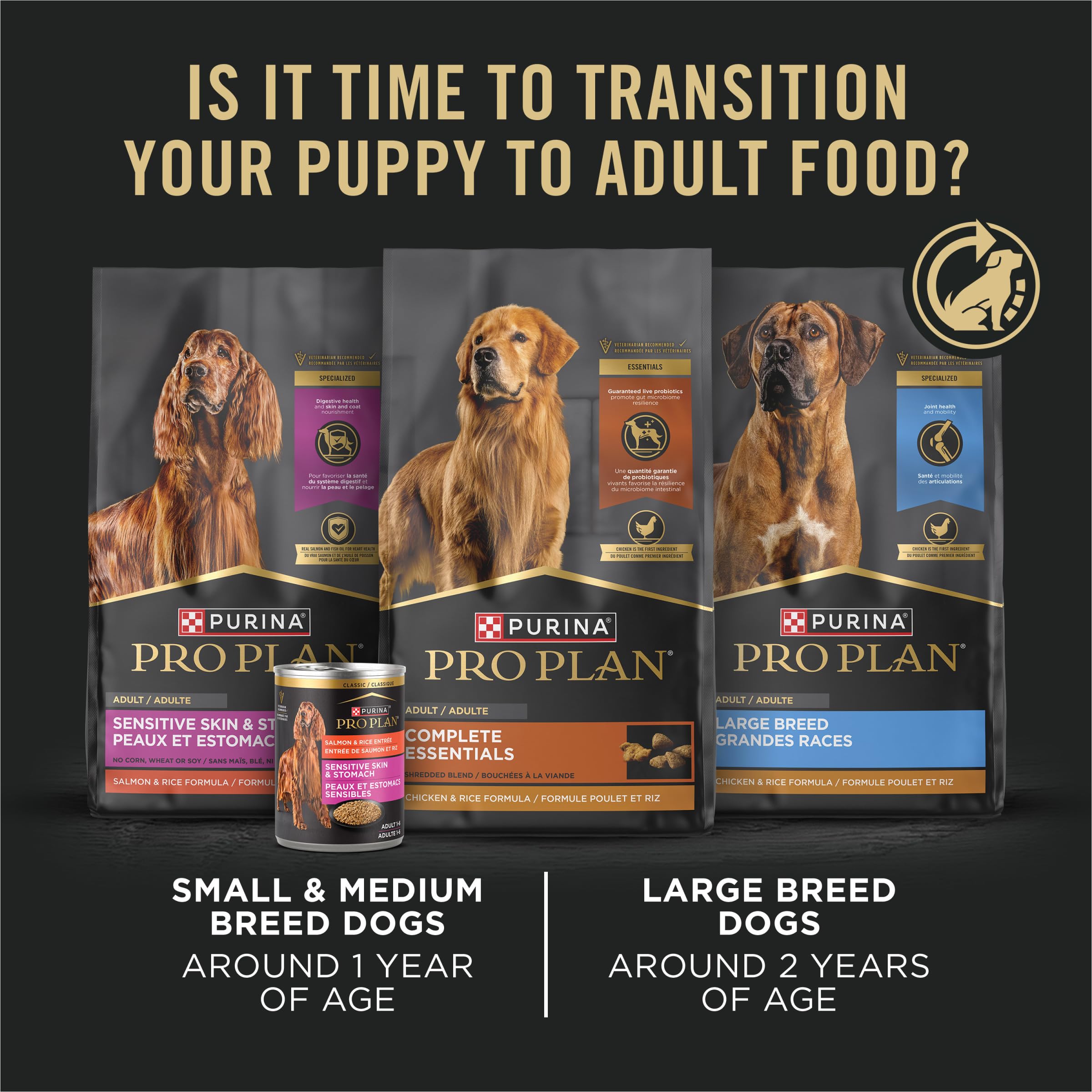 Purina Pro Plan caja con las 12 latas del pack, beneficio: muestra cantidad y presentación para compra