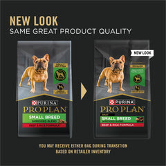 Purina Pro Plan detalle que muestra croquetas pequeñas y trozos desmenuzados, textura atractiva