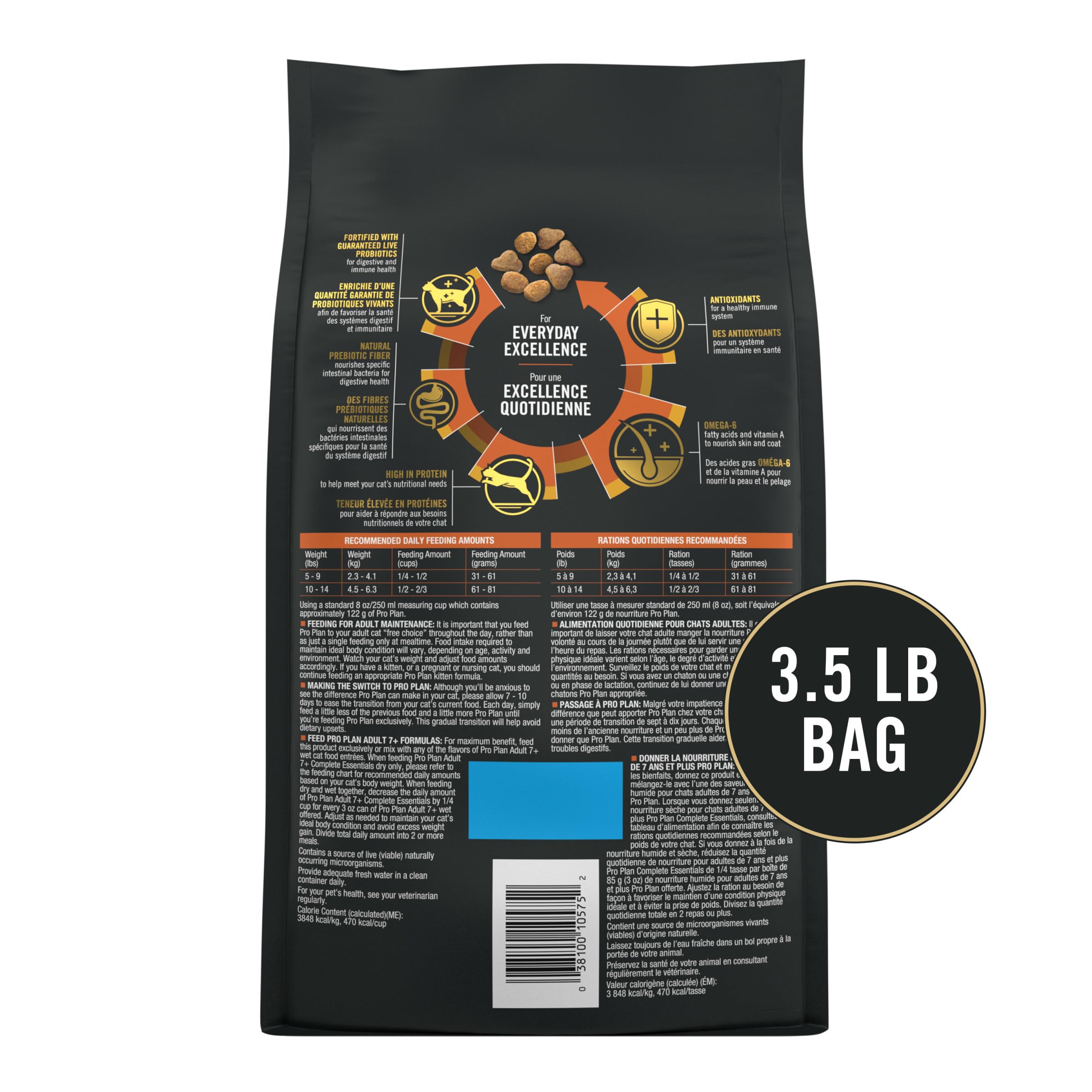 Purina Pro Plan detalle de pollo real ingrediente principal y calidad