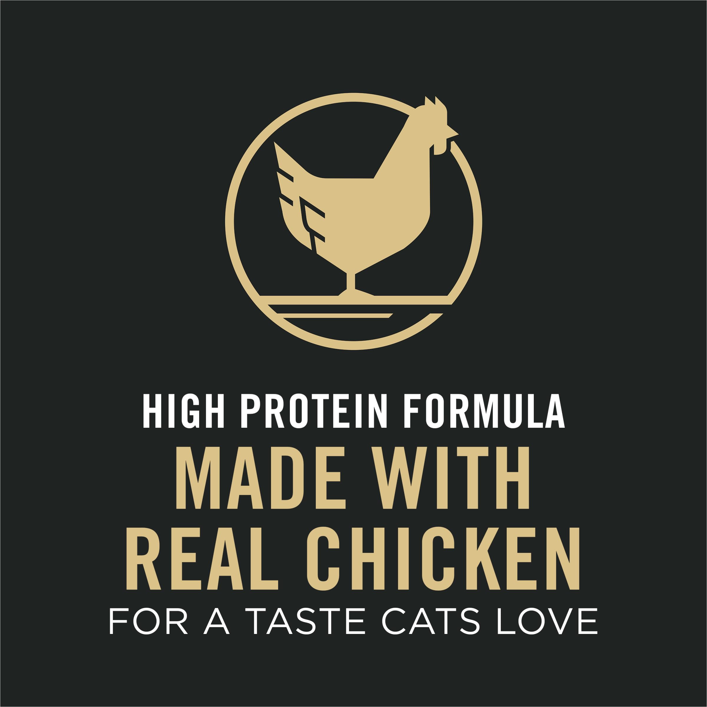 Purina Pro Plan bolsa 3.5 lb vista lateral con información de la fórmula