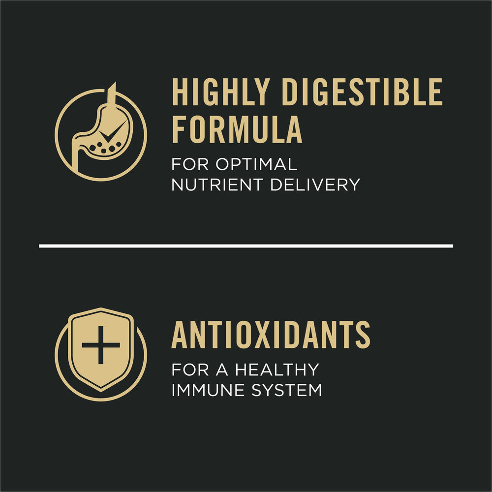 Purina Pro Plan etiqueta nutricional enfocada en ingredientes clave y garantías