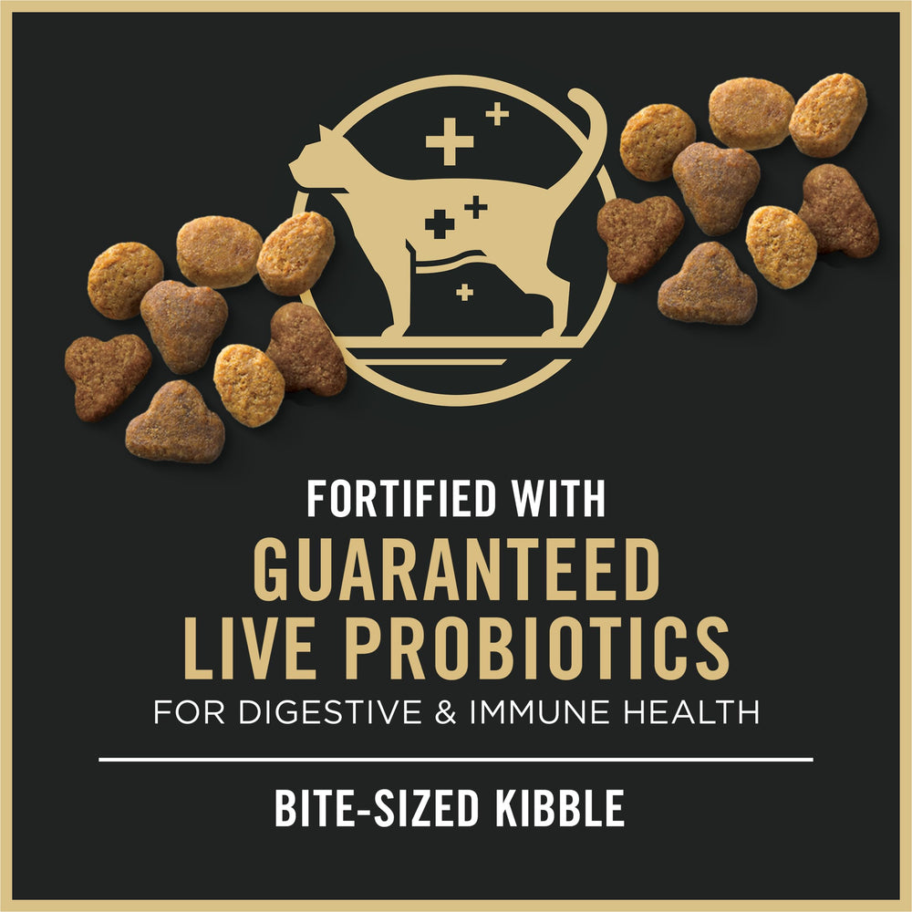 Purina Pro Plan etiqueta nutricional visible con información equilibrada