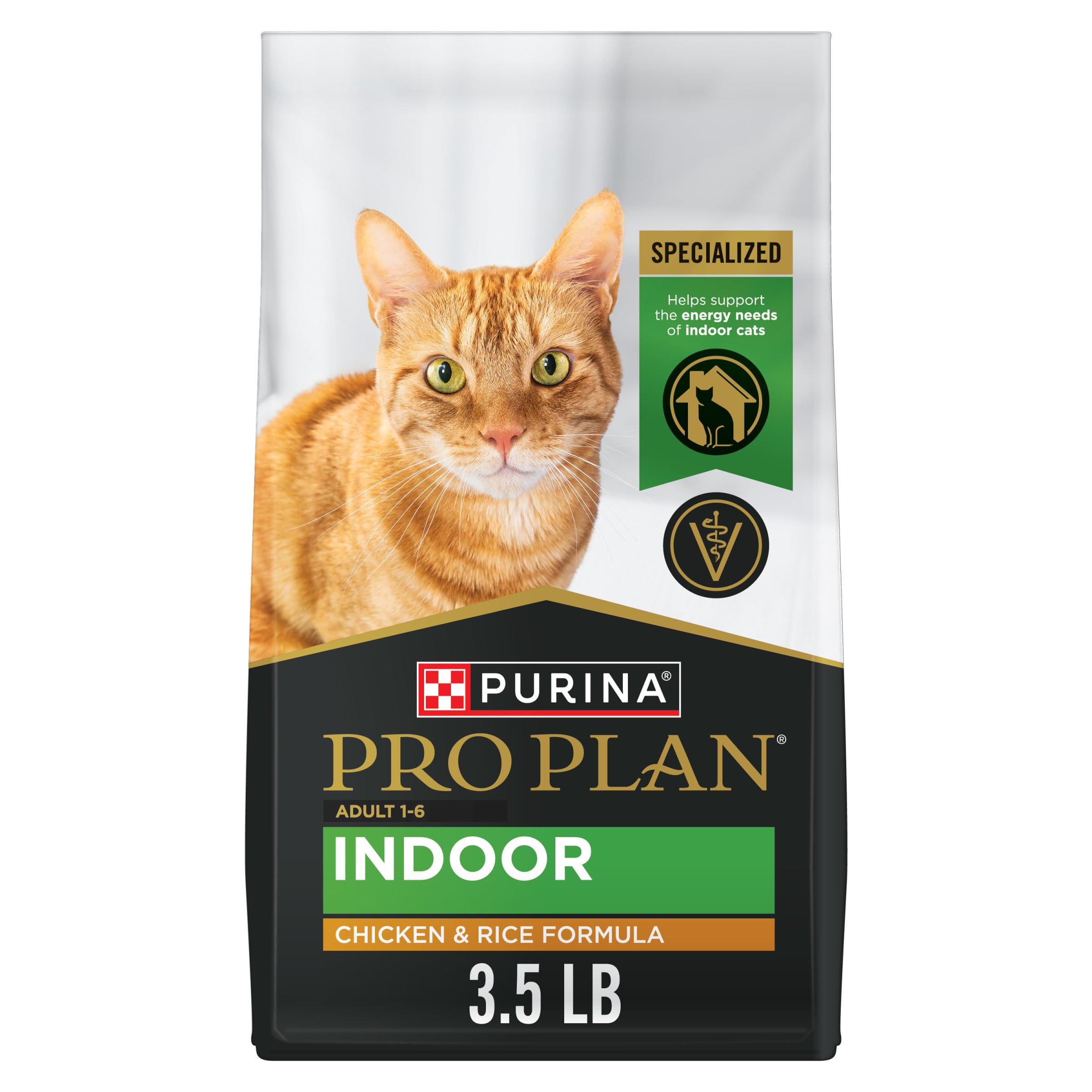 Purina Pro Plan frente del paquete mostrando la fórmula y beneficios