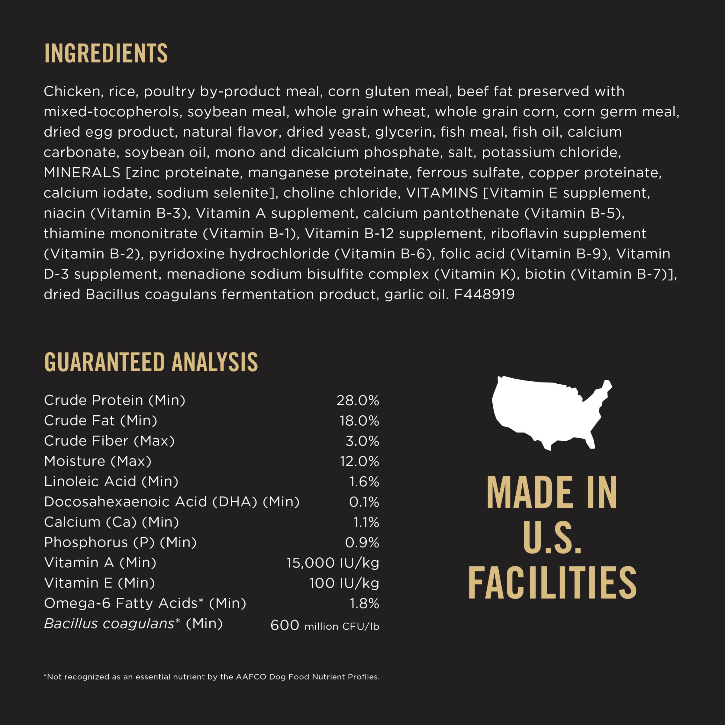 Purina Pro Plan ingredientes con pollo real que aportan proteína