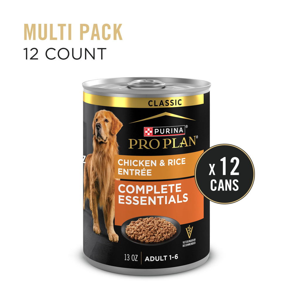 Purina Pro Plan lata abierta con porción servida y apetecible