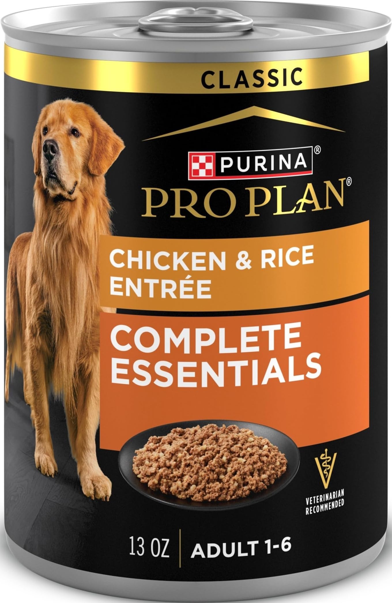 Purina Pro Plan lata frontal mostrando la marca y fácil identificación