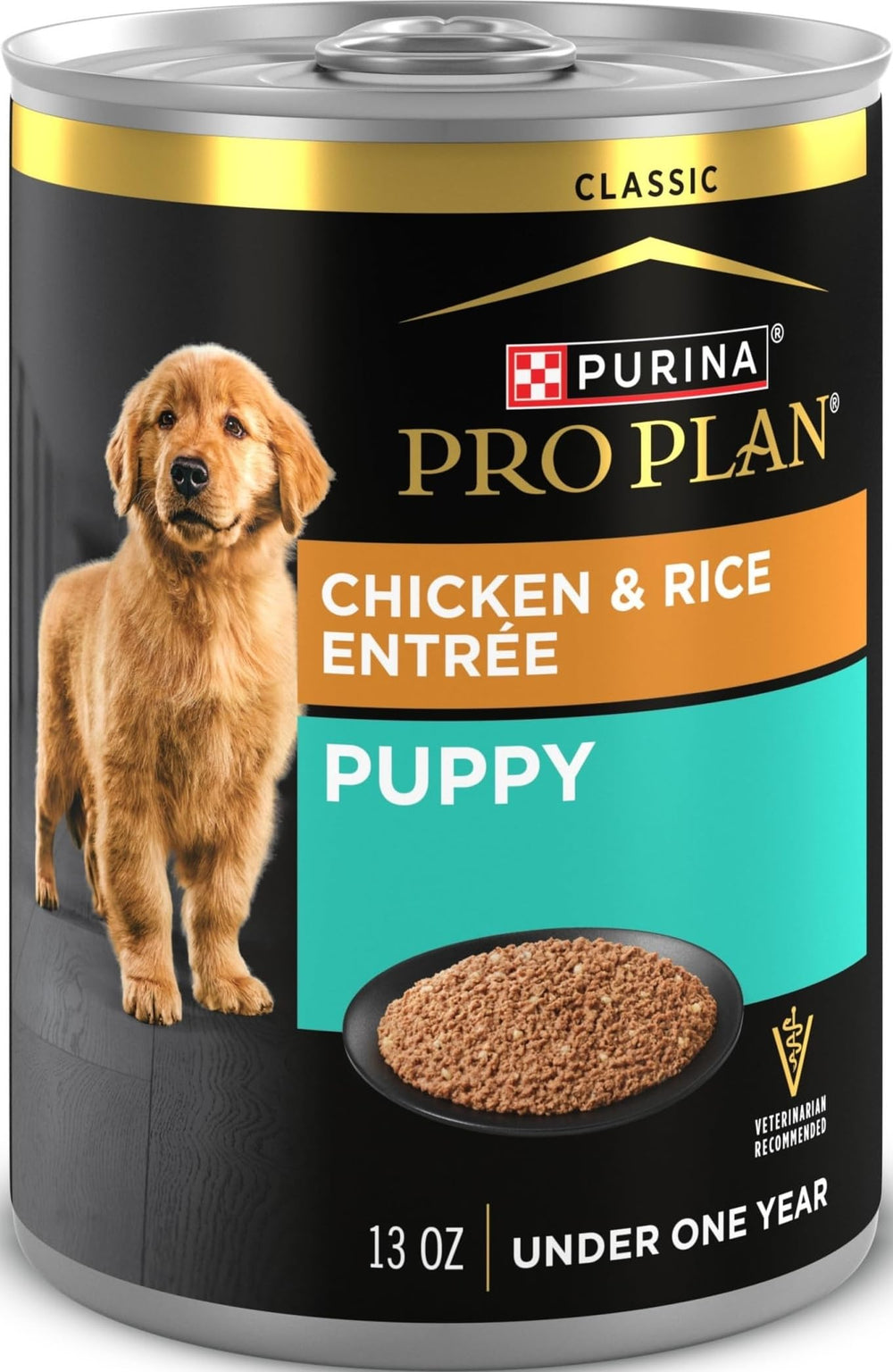 Purina Pro Plan lata al frente mostrando diseño y beneficio nutricional