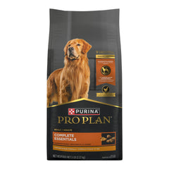 Purina Pro Plan perro comiendo del plato, nutrición completa diaria