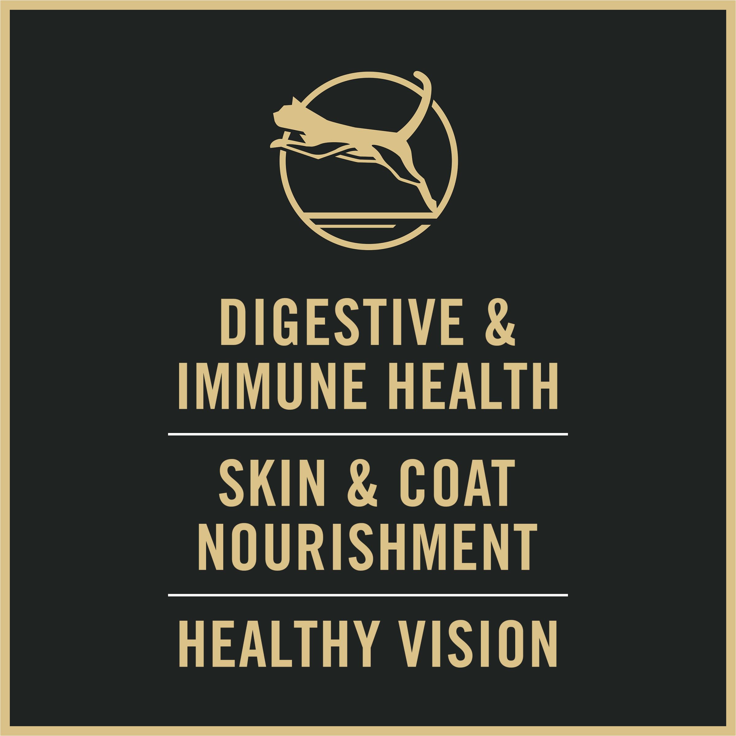 Purina Pro Plan label highlighting guaranteed live probiotics benefit