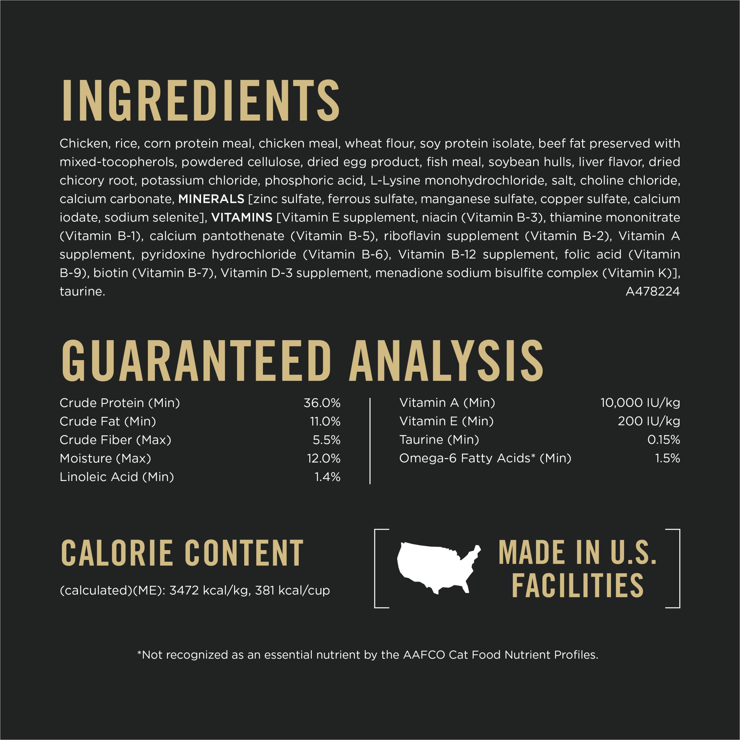 Purina Pro Plan paquete 3.5 lb mostrado en escala para referencia doméstica