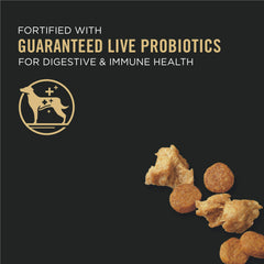 Purina Pro Plan textura de croqueta crujiente que favorece masticación