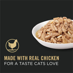 Purina Pro Plan primer plano de textura en salsa realzando apetito