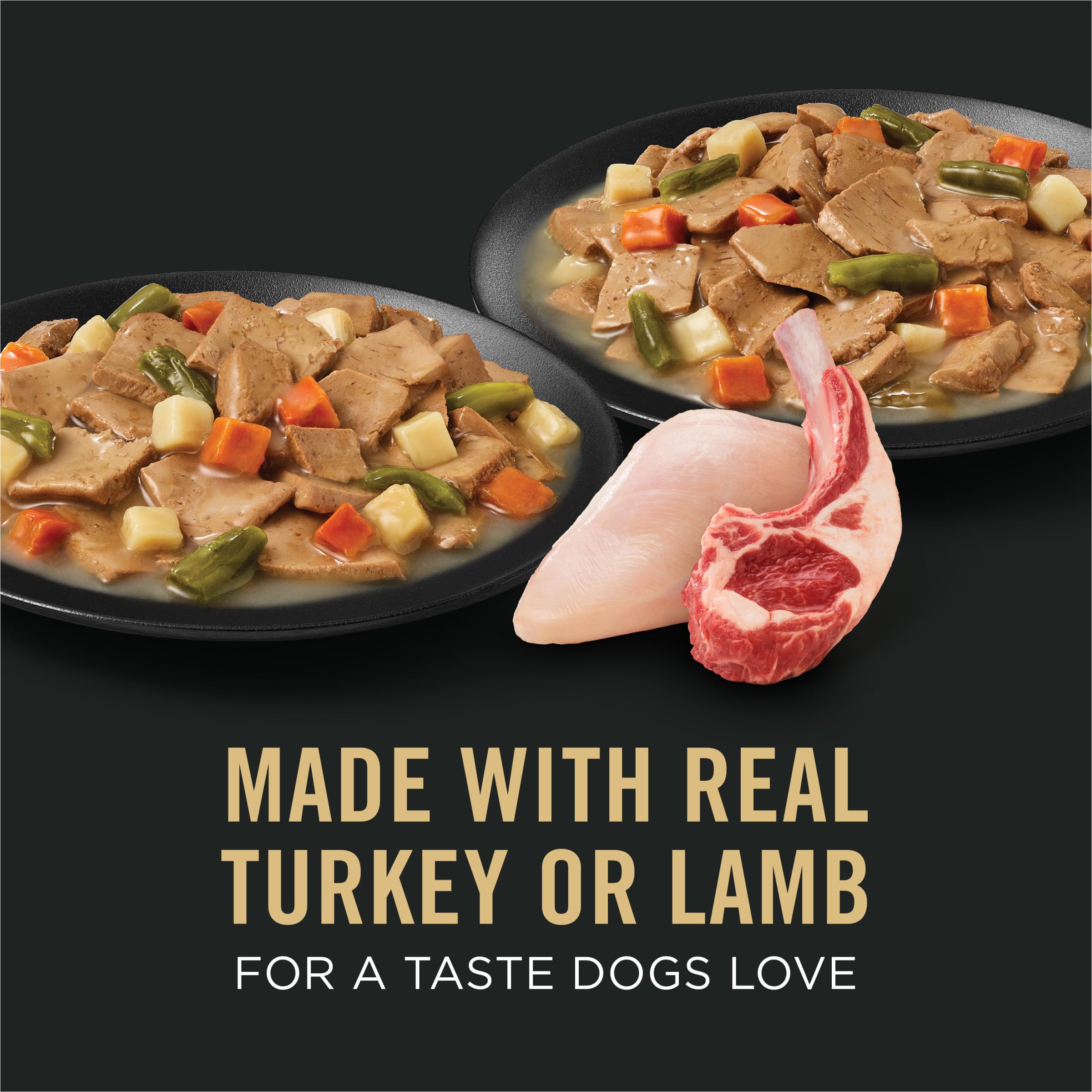 Purina Pro Plan textura de salsa y trozos de carne, facilita la ingesta