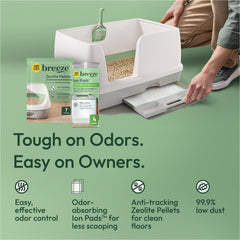 Purina Tidy Cats pellets Zeolite textura que reduce polvo y evita rastros